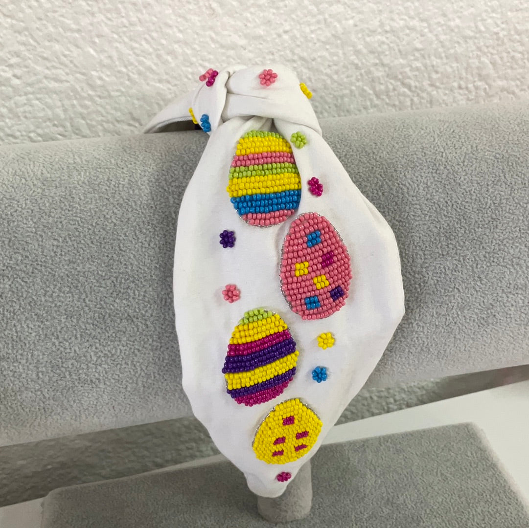 White Easter Egg Headband