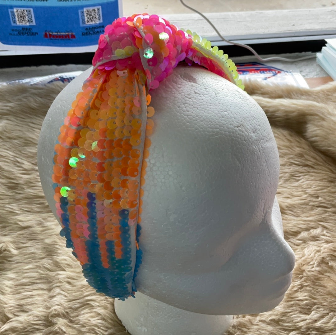Orange/yellow SHIMMER Headband
