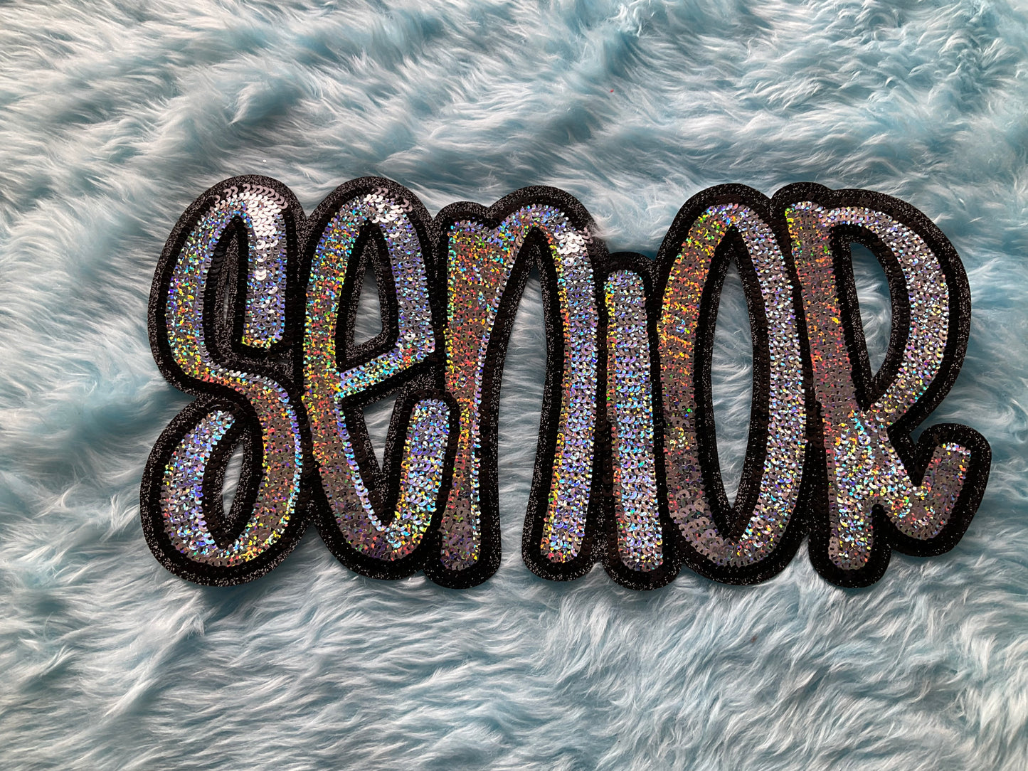SENIOR sequins patch