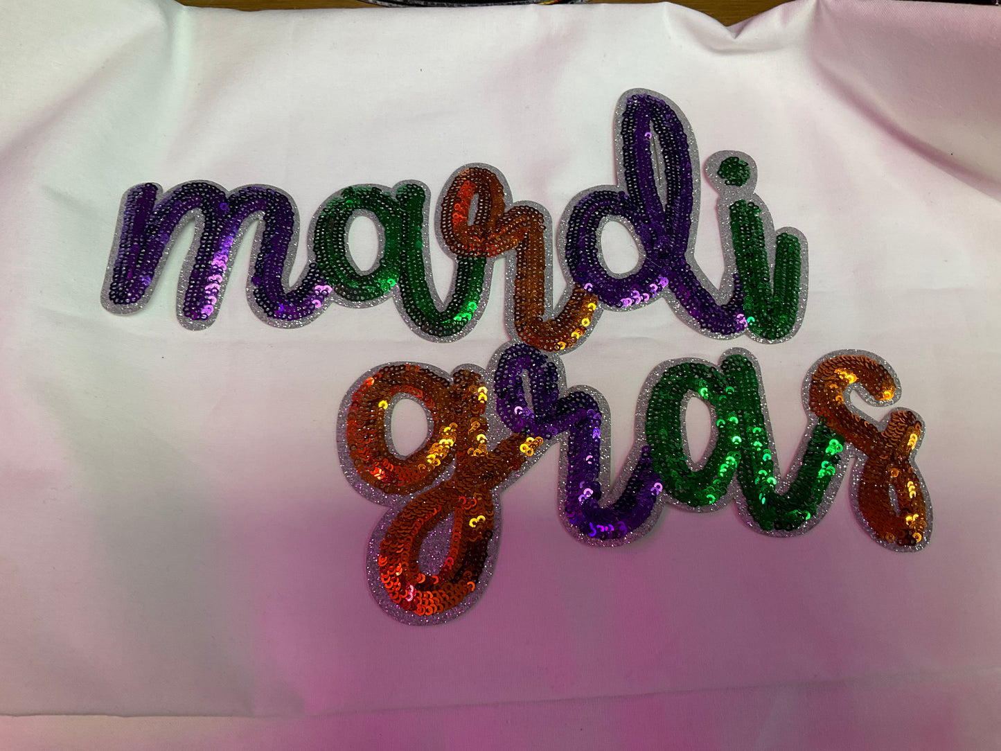 Mardi gras Chenille Patch