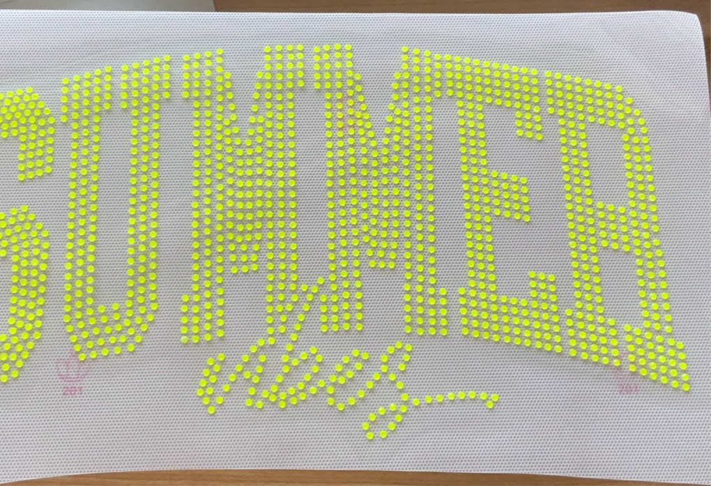 Summer vibes neon stones