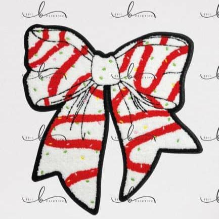 Christmas Bow Chenille