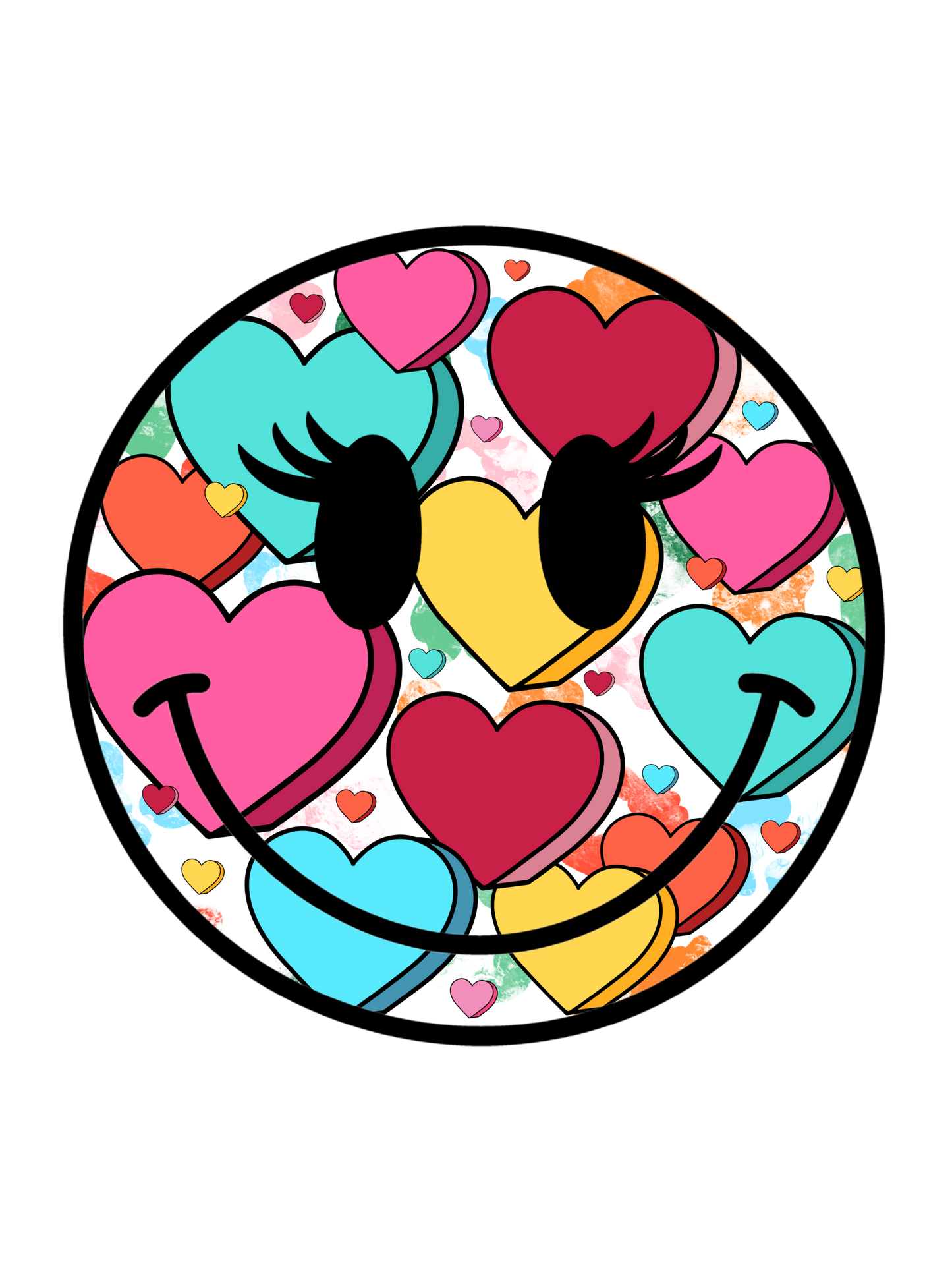 Colorful hearts