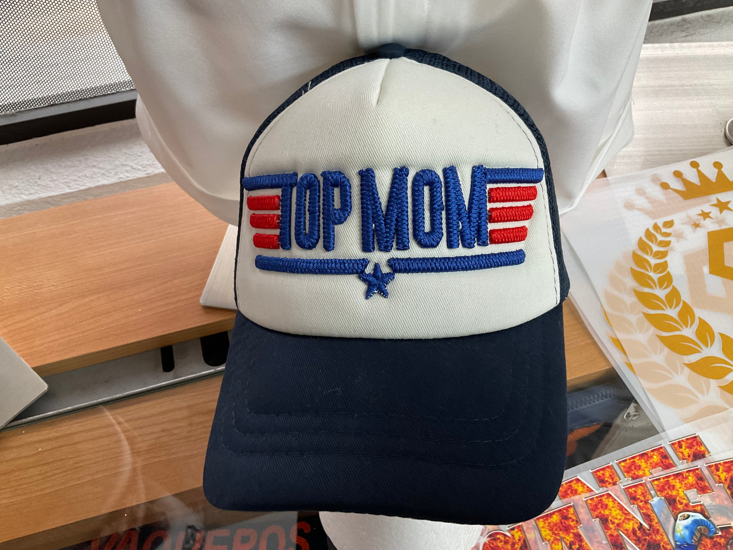 Top mom embroidered caps