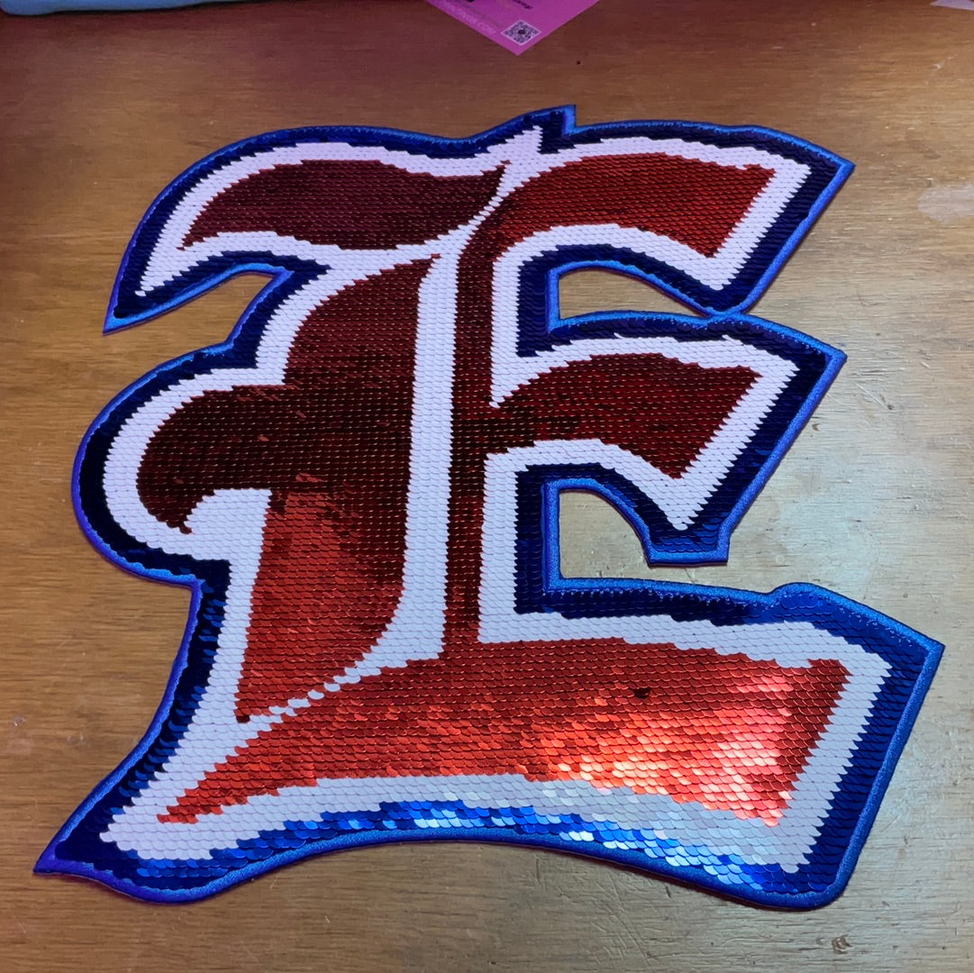 E sequins patch