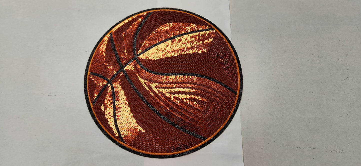 BasketBall sequins patch