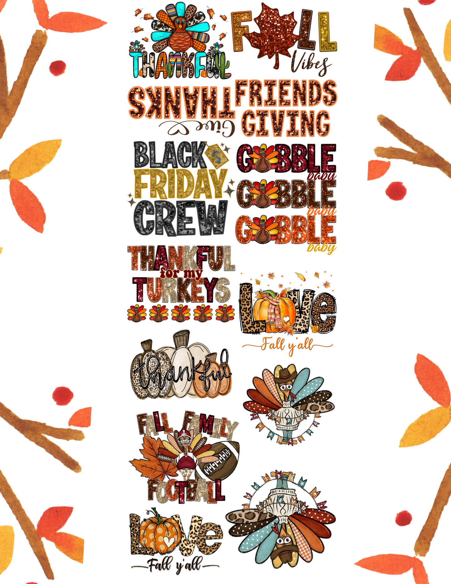 Fall Sequins Bundle