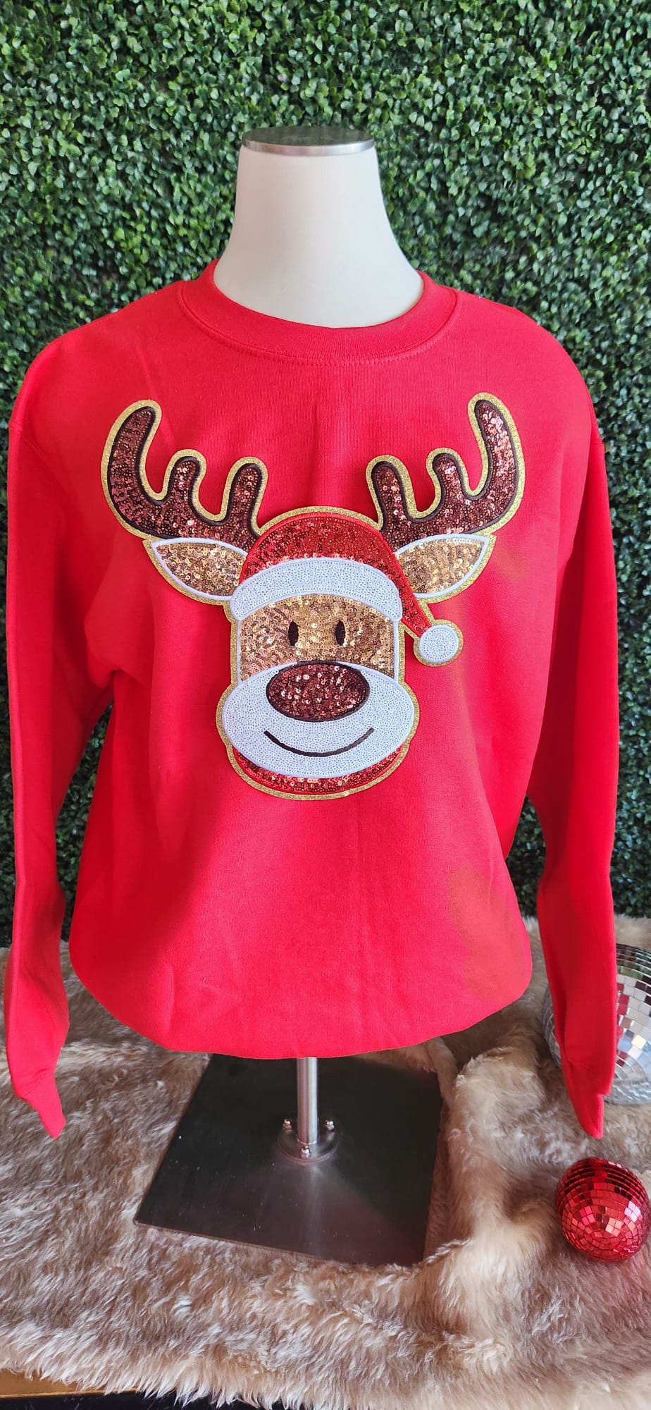 Sequins Deer Sweater