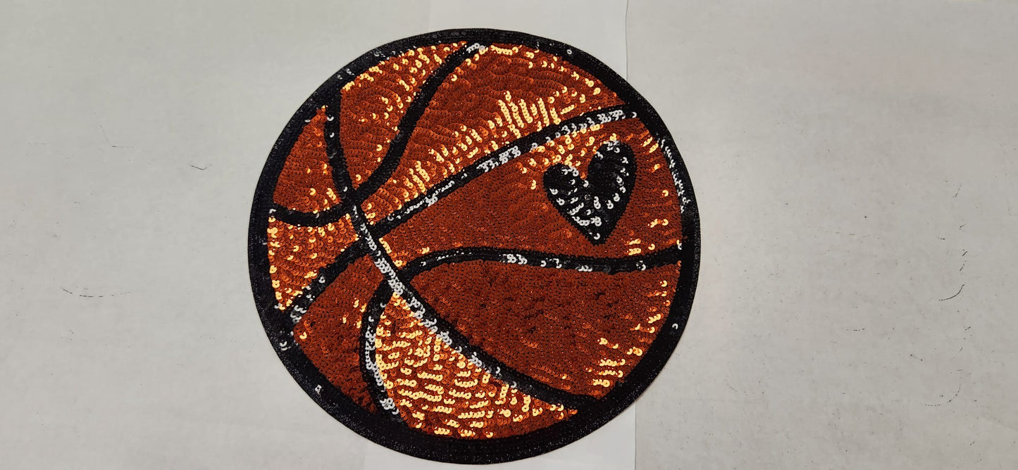 Sequins basketball heart
