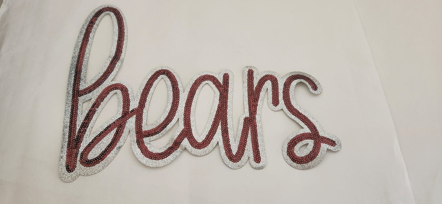 Bears sequins patch