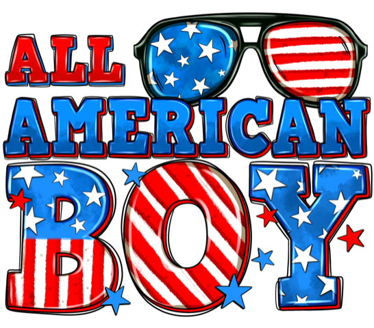 All American BOY with glasses