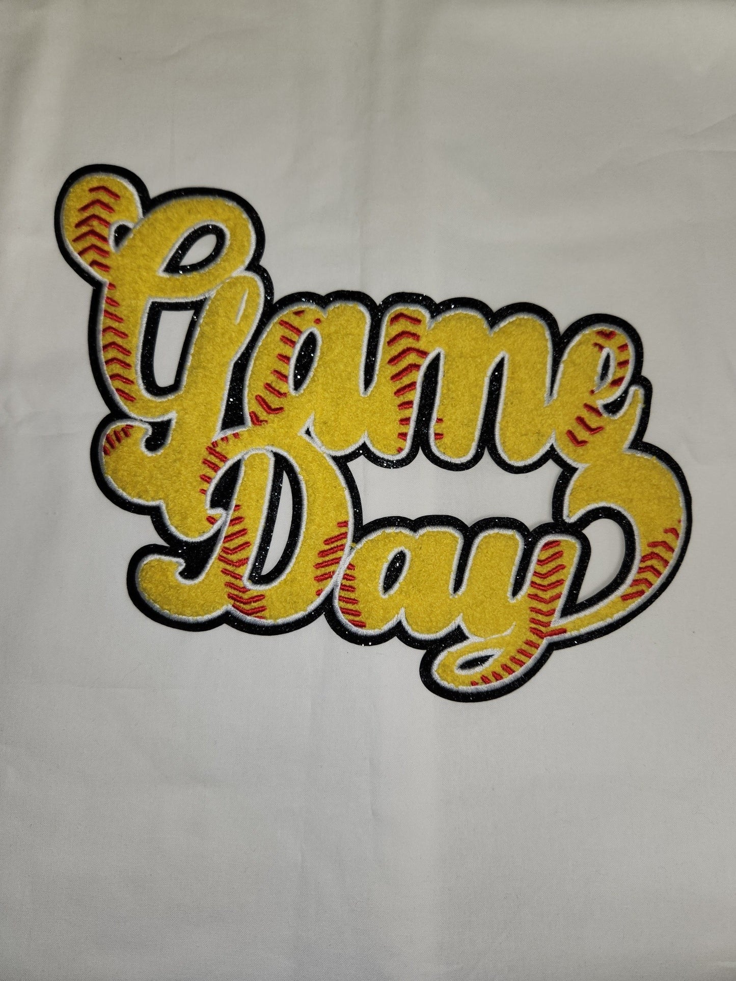Softball Game Day Chenille Patch