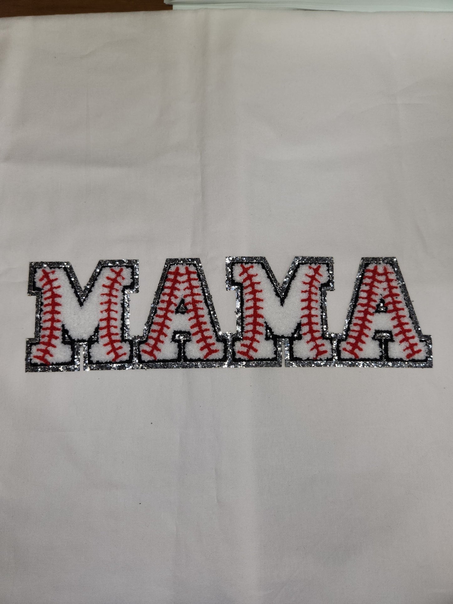 Mama baseball Chenille Patch
