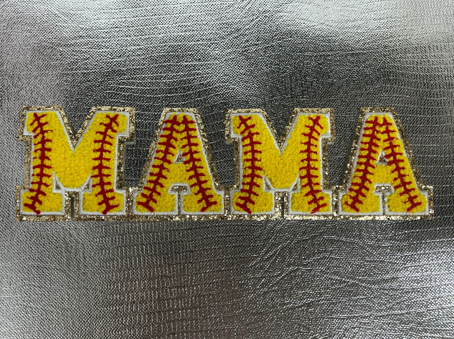 Mama Softball Chenille Patch