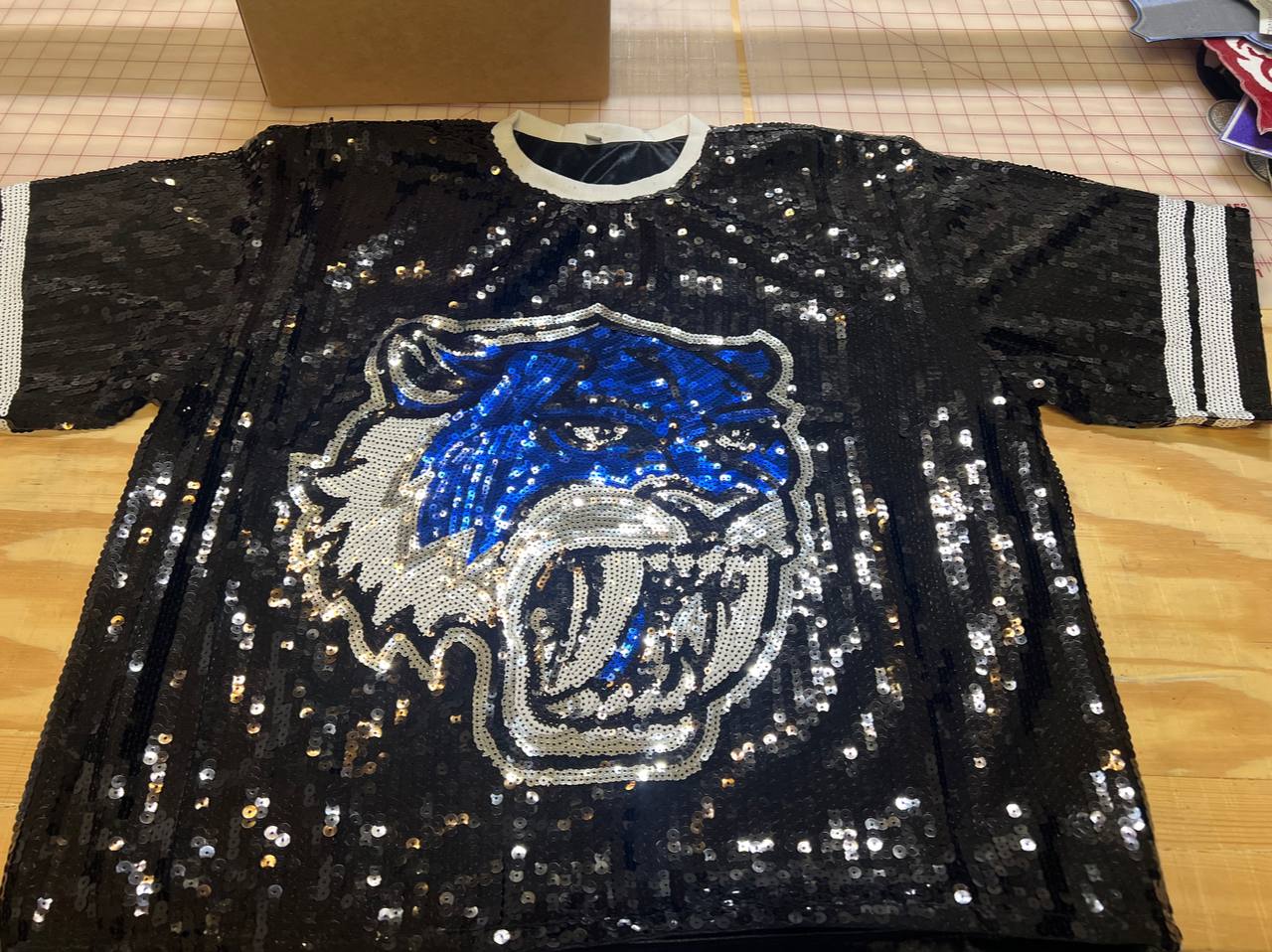 Sabercats sequins top