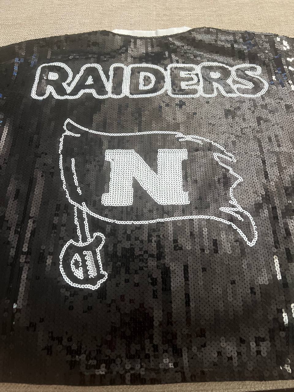 Raiders sequins top