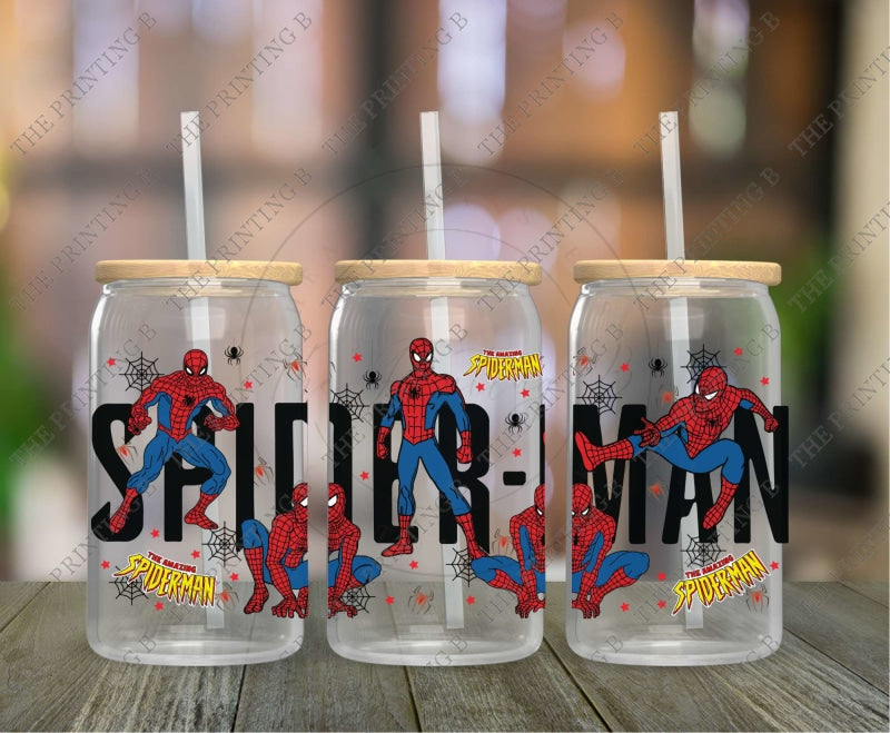 Arachnid Man Uvdtf Glass Can Wrap - 70