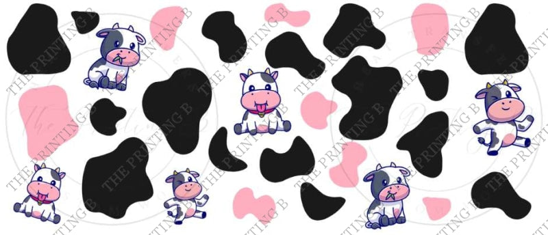 Baby Cows Uvdtf Glass Can Wrap - 30