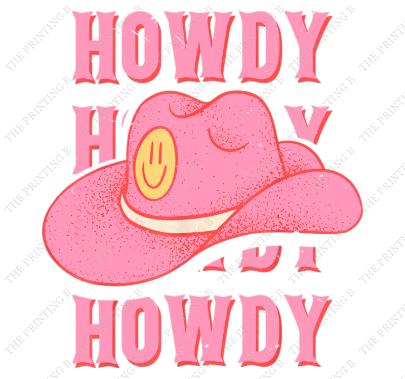 Back Howdy Pink Transfer