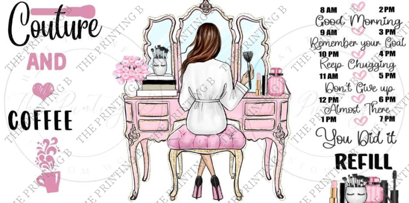 Couture And Coffee Uvdtf Glass Can Wrap - 6