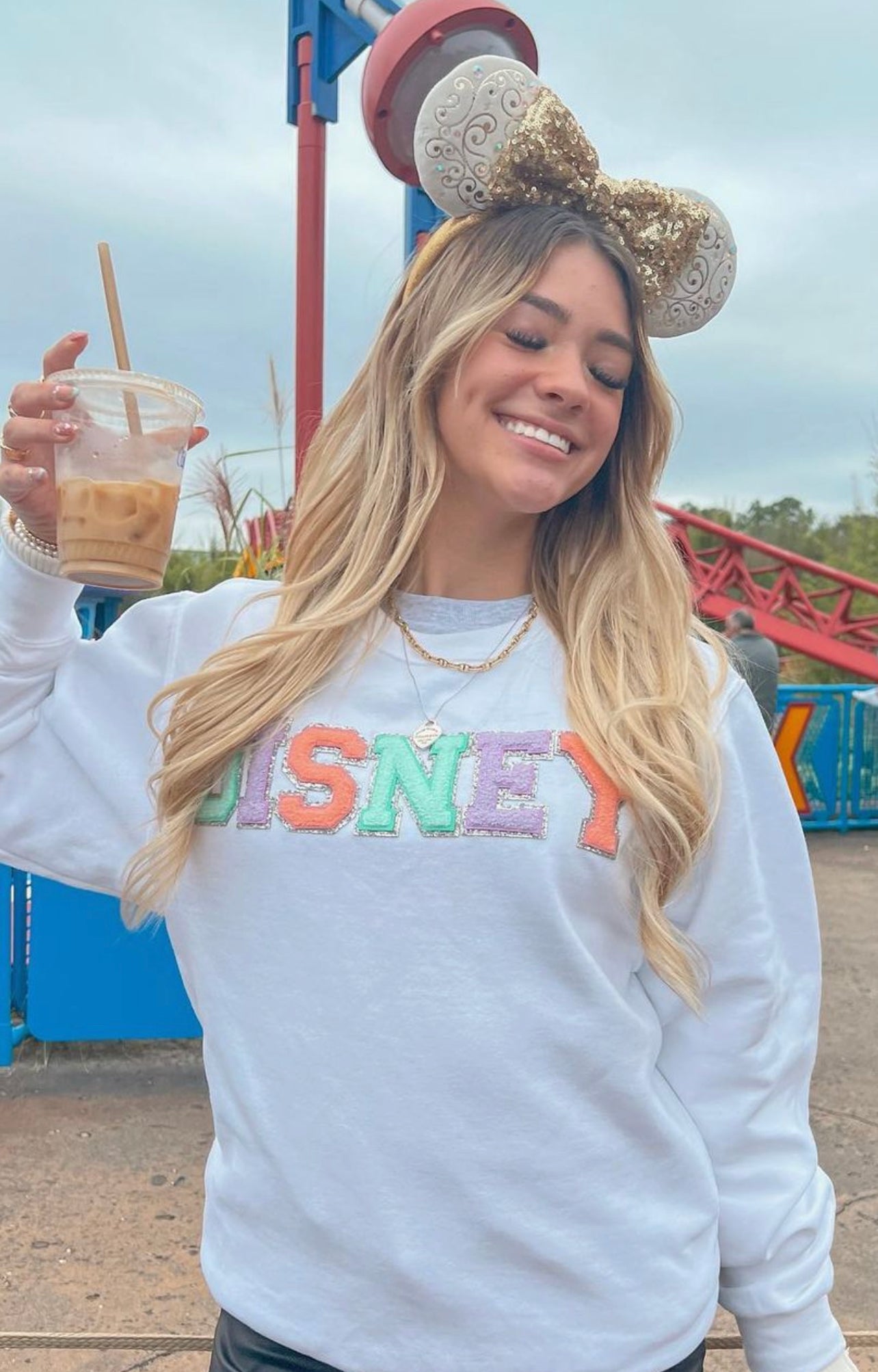 Chenille Letters - Sweatshirt completed