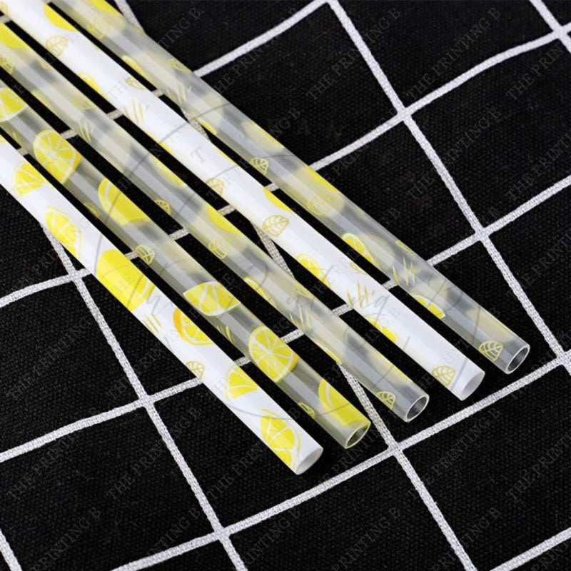 Lemons - Clear Straw