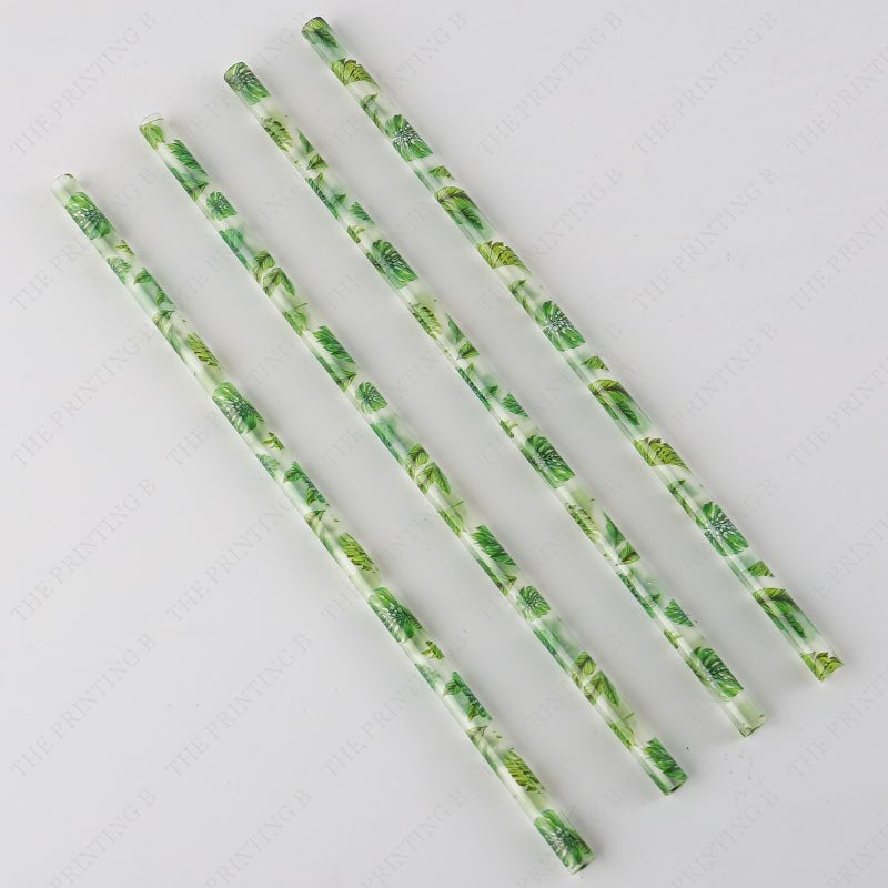 Palm Print Straw