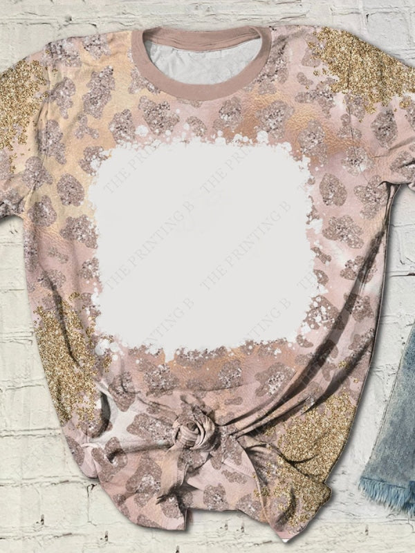 Pink N Gold Glitter Cheetah (C7)