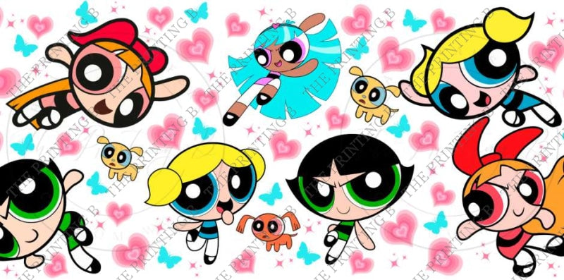 Power Girls Group Uvdtf Glass Can Wrap - 85