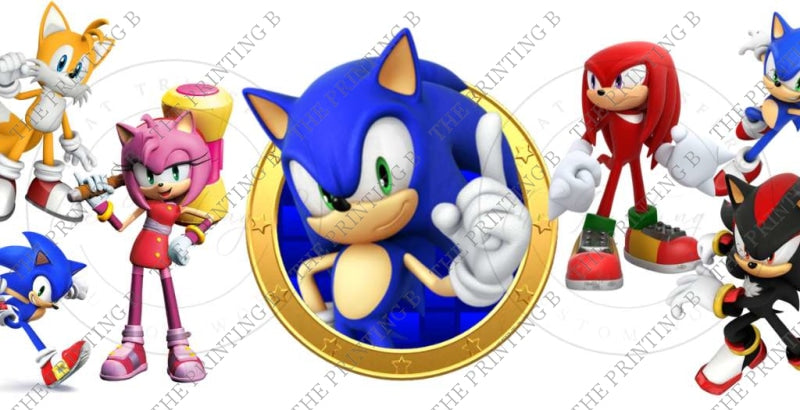 Speedy Blue Guy And Friends Uvdtf Glass Can Wrap