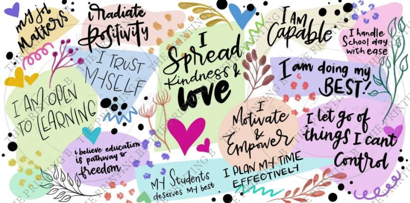 Teacher Affirmations Uvdtf Glass Can Wrap 2 - 7