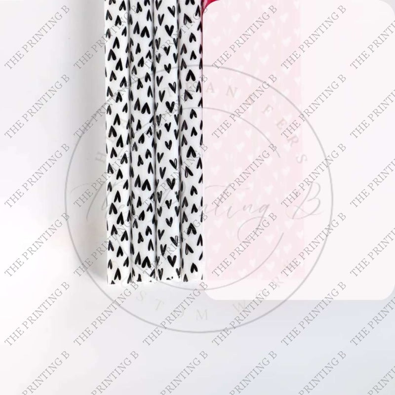Tiny Black Hearts Straw