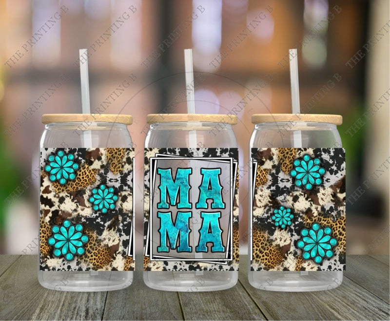 Western Mama Uvdtf Glass Can Wrap - 88