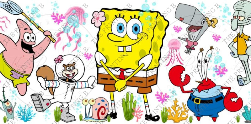 Yellow Sponge Uvdtf Glass Can Wrap - 90