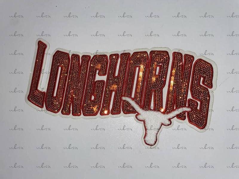 Longhorns Sequins Patch