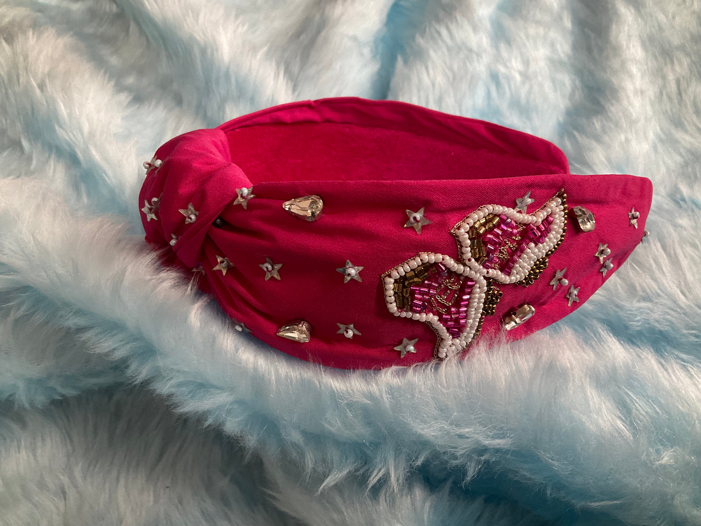 Pink Boot Headband