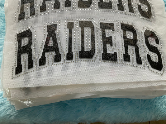 Raider Glitter and Rhinestone Transfer