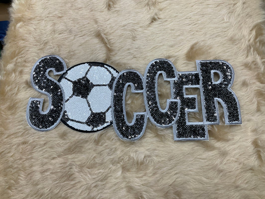 Soccer Word SequinPatch