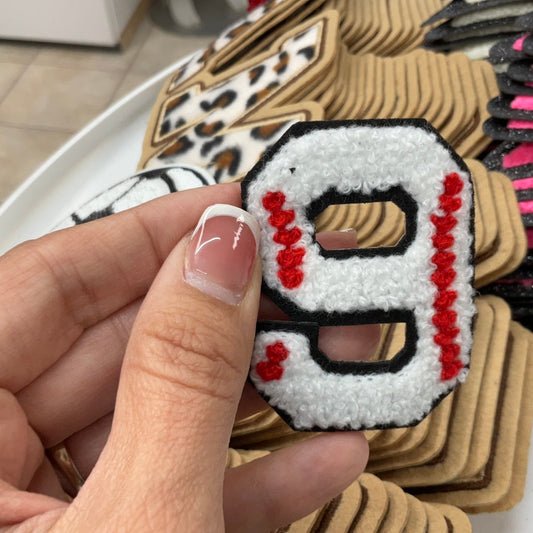 3 inch Baseball Chenille Numbers