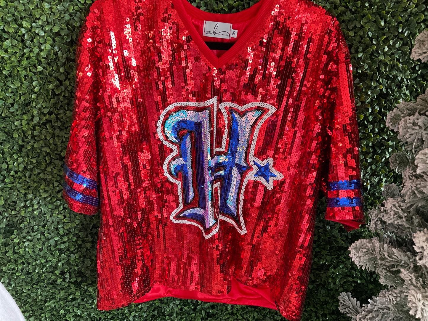 Texans sequins top