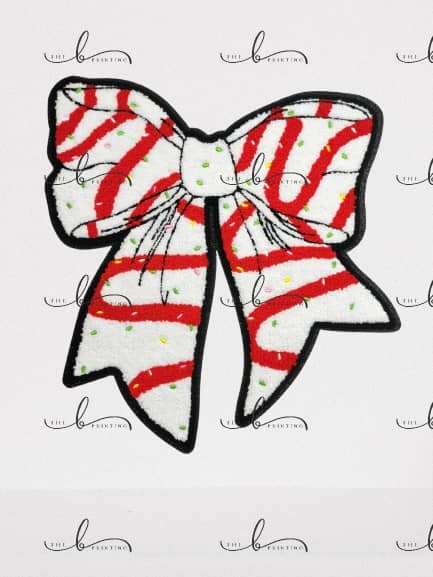 Christmas Bow Chenille