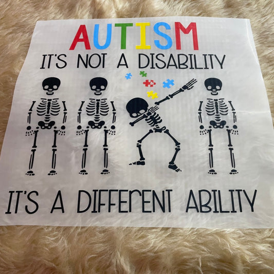Autism it’s not a disability It’s a different ability