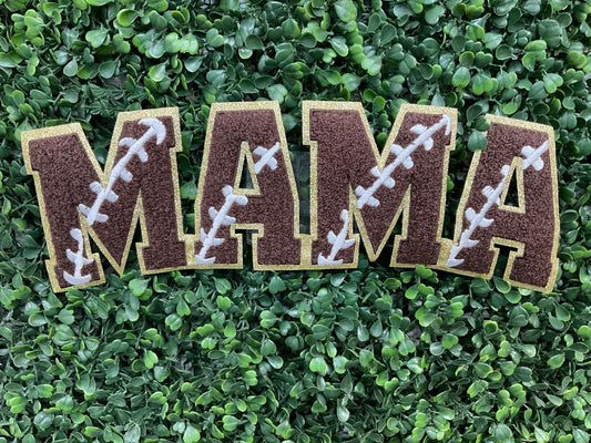 Mama FOOTBALL Chenille Patch