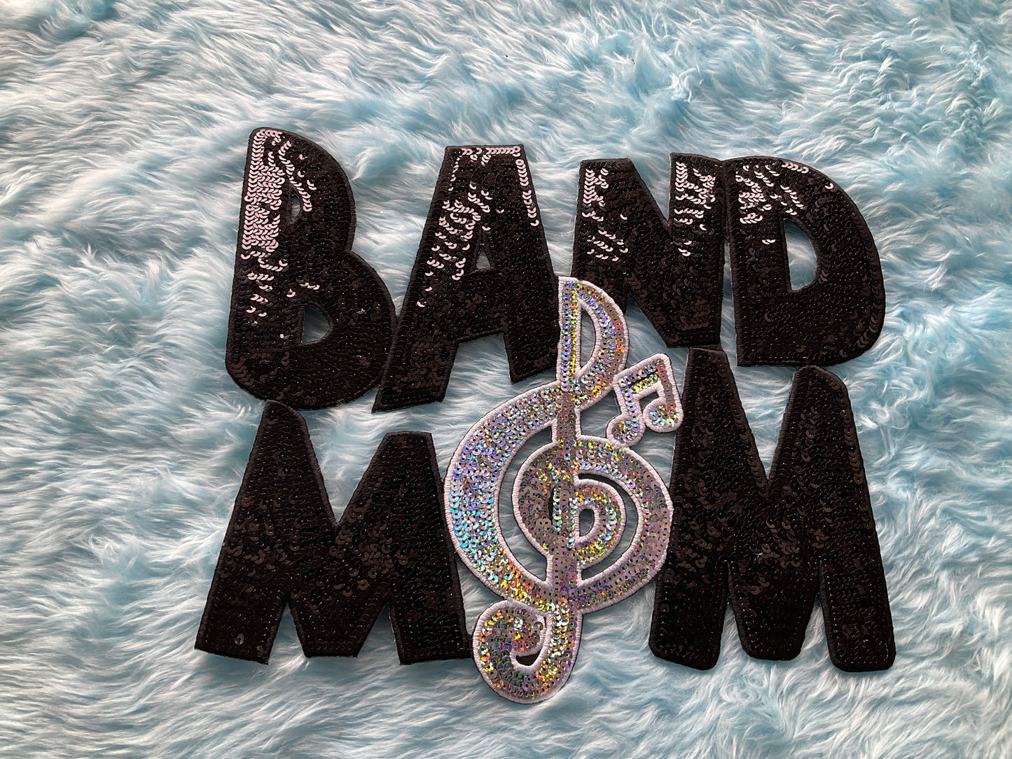 Band Mom sequins patch