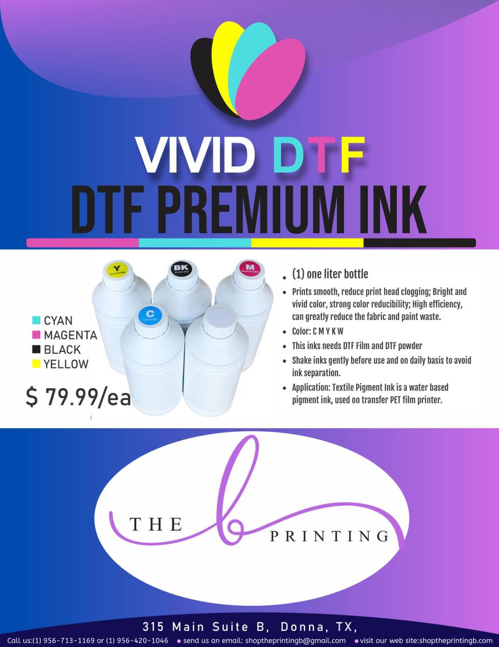 Vivid DTF Premium Ink