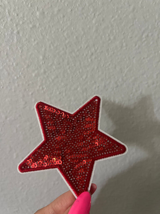 Star Red Sequins