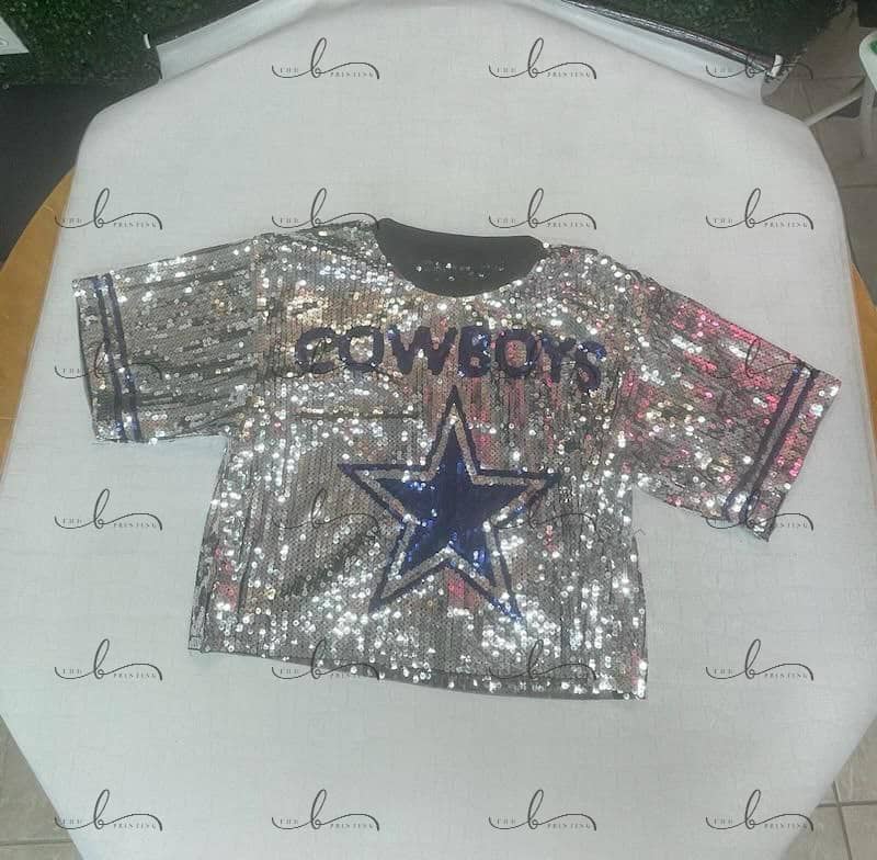 Dallas Cowboys sequins top