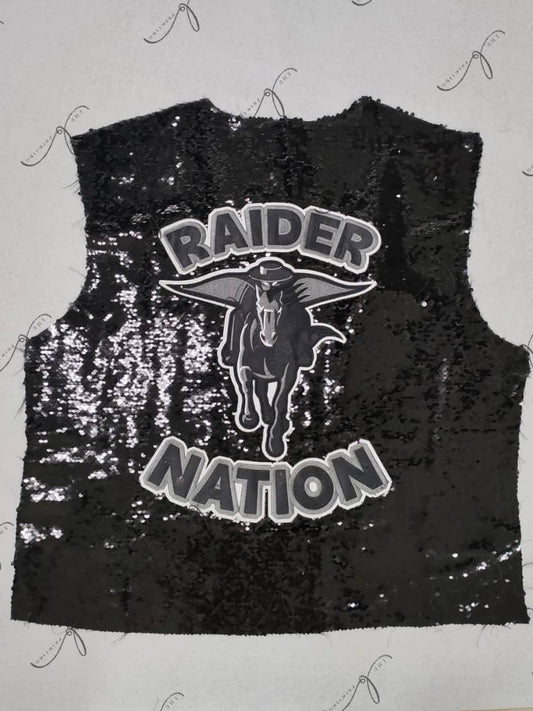 Raiders sequins jacket (Pre -Sales)