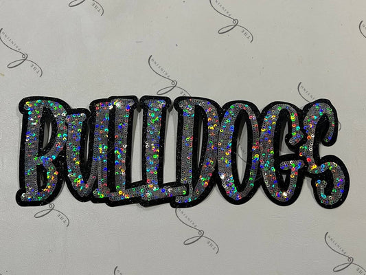 Bulldogs sequins patch