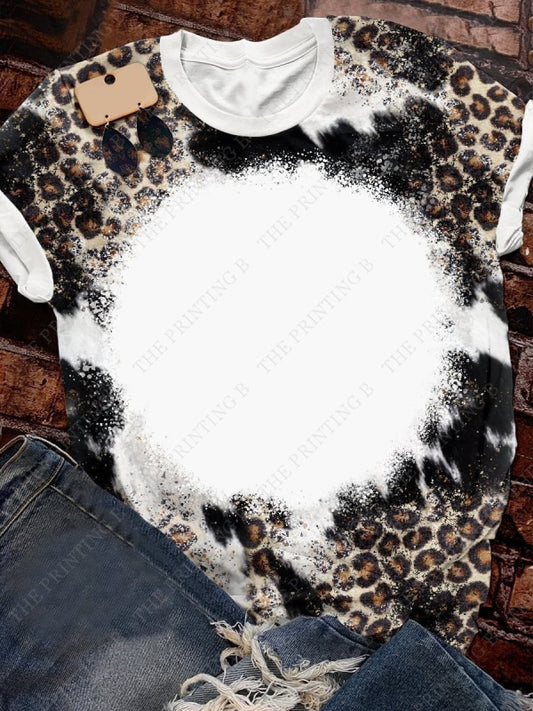 Black Glitter Leopard Print
